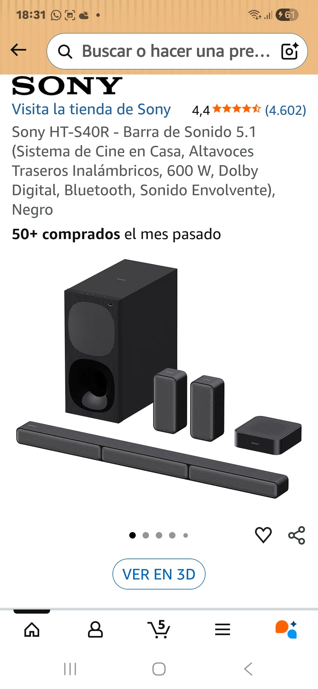 Sony HT-S40R - Barra de Sonido 5.1