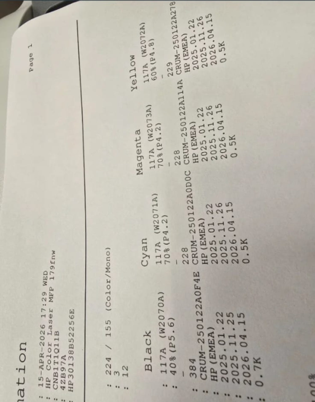 HP Color Laser MFP 179fnw 4ZB97A