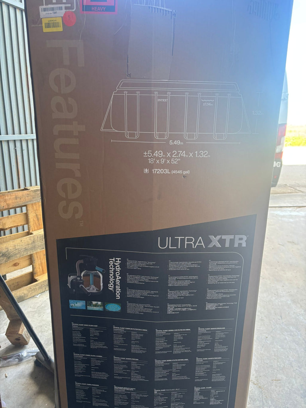 Intex 55220 - Piscina Desmontable Rectangular Ultra XTR Frame