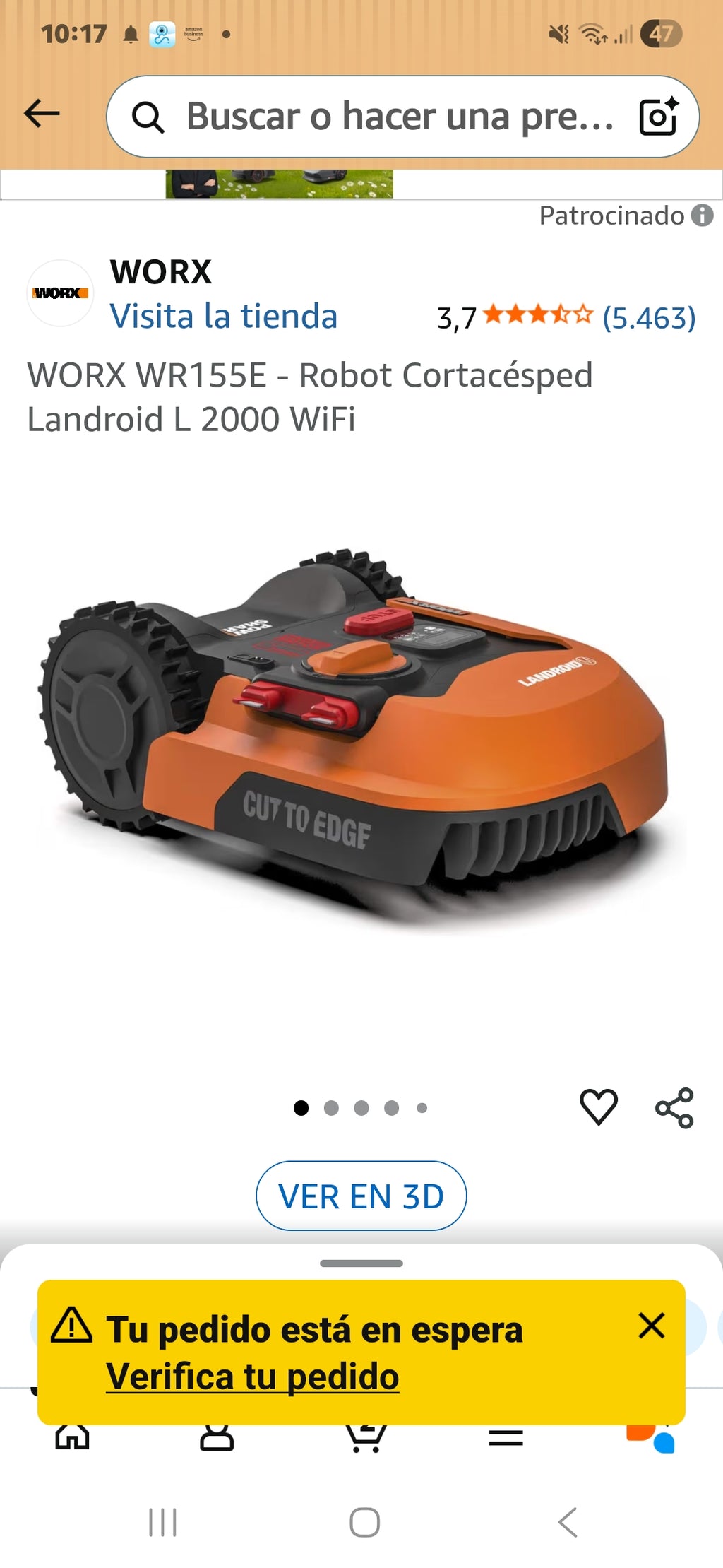 WORX WR155E - Robot Cortacésped Landroid L 2000 WiFi