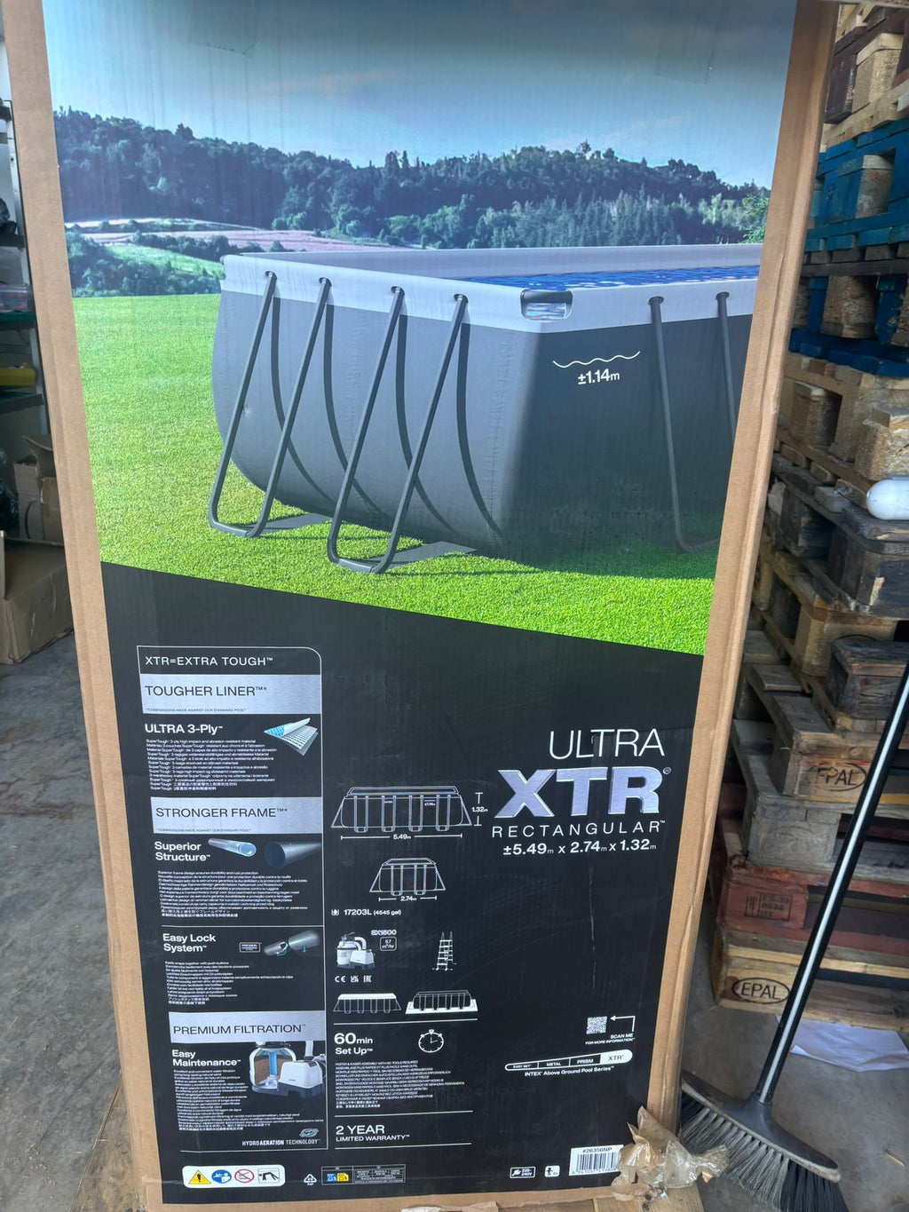 Intex 55220 - Piscina Desmontable Rectangular Ultra XTR Frame