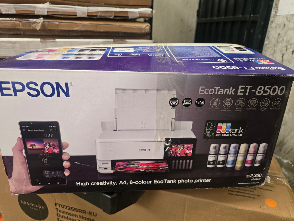 Impresora fotográfica EcoTank ET-8500 A4 con depósito de tinta y Wi-Fi
